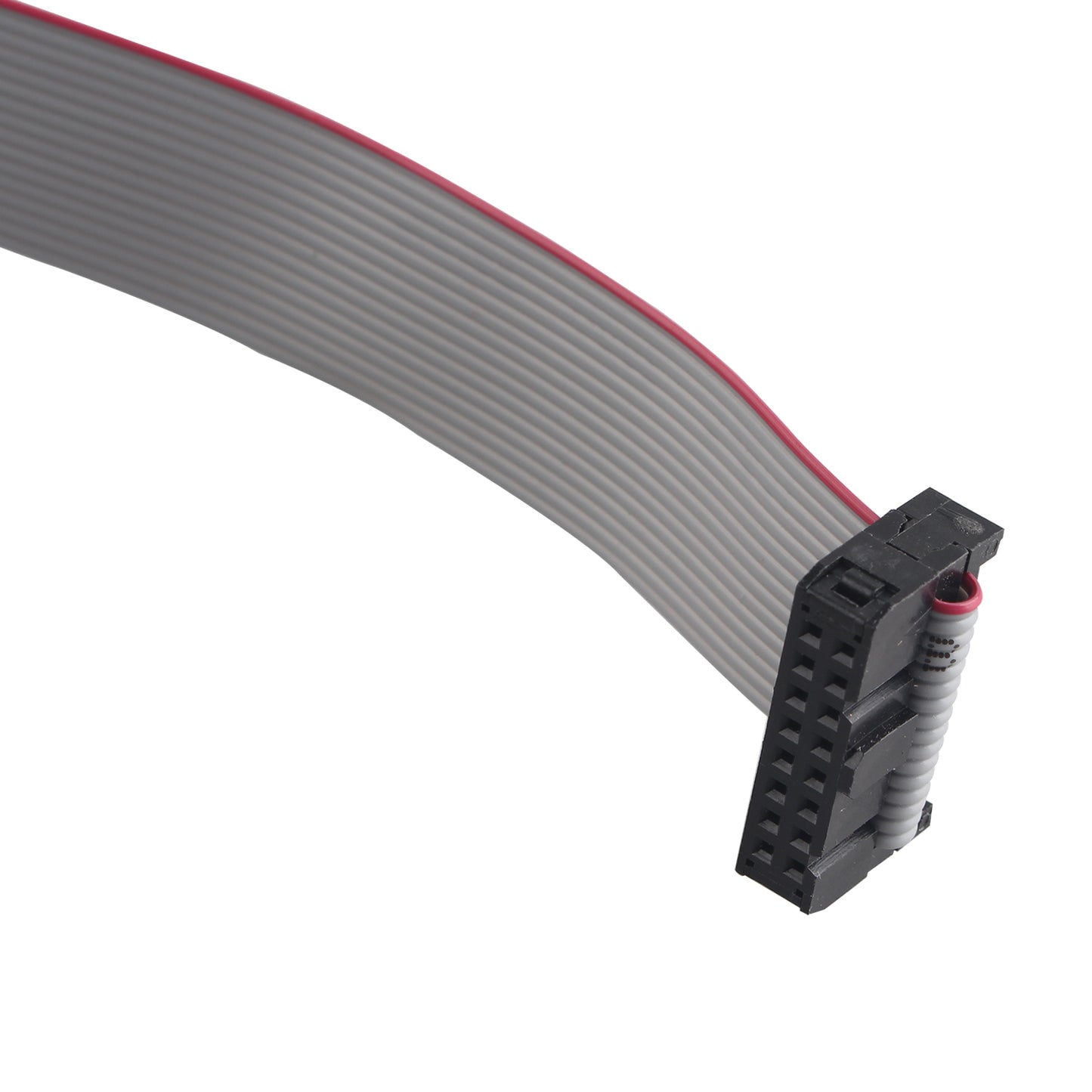 ZDE 6PCS Flat Ribbon Cable with Black 2.54mm FC 2 Row 16 Pin Female to Female Wires IDC Ribbon Connector (30cm Length)