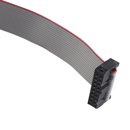 ZDE 6PCS Flat Ribbon Cable with Black 2.54mm FC 2 Row 16 Pin Female to Female Wires IDC Ribbon Connector (30cm Length)