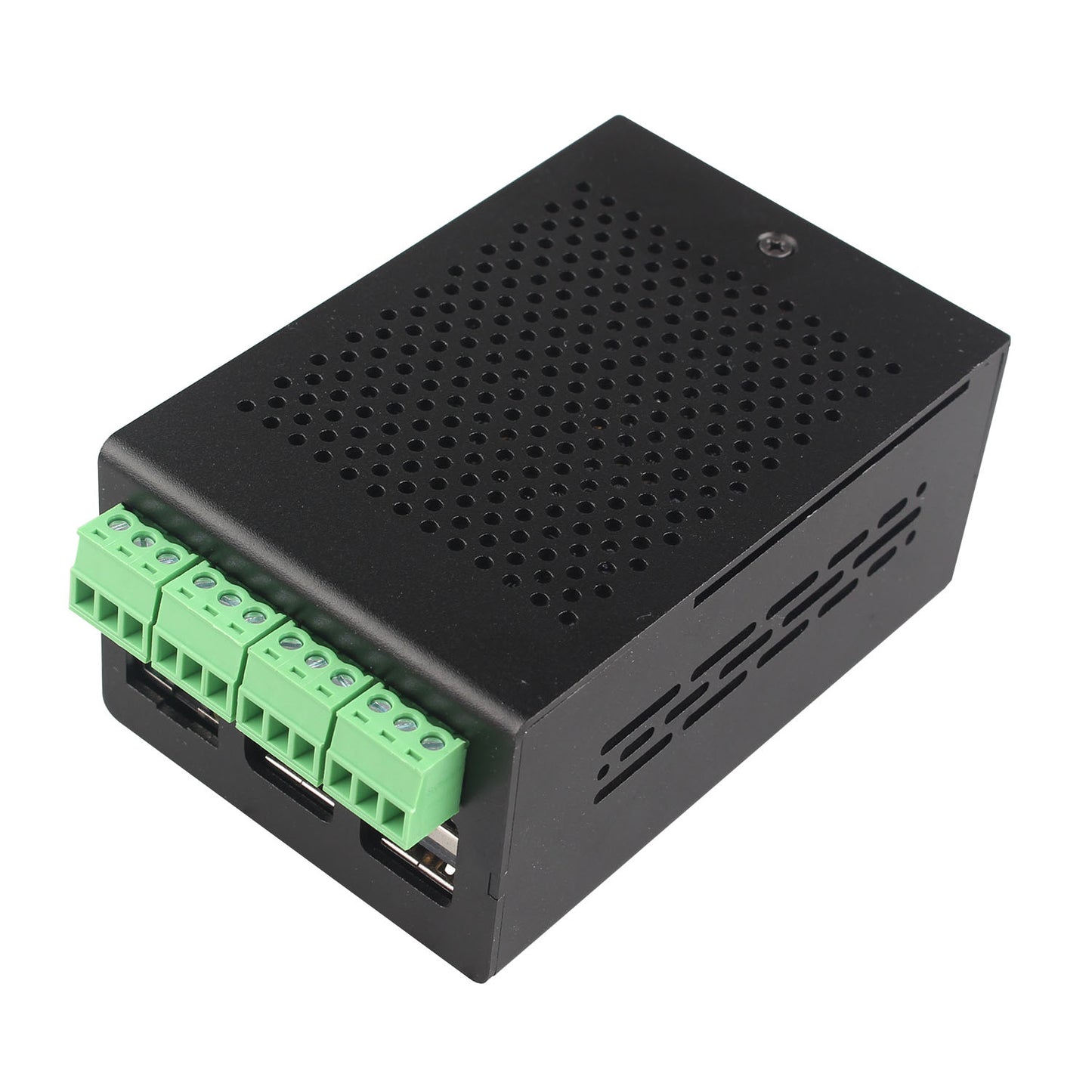 ZDE Aluminum Case ZC501 with ZP592 PCIe to Dual Channel RS485 Dual Channel RS232 HAT Expansion Board PCIe Peripheral Board for Raspberry Pi 5 2GB/4GB/8GB/16GB