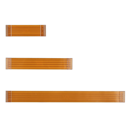 ZDE 6PCS 16Pin 0.5mm Pitch PCIe FPC Flexible Flat Cable Set 30mm/50mm/90mm with 2PCS M.2 SSD Mounting Studs Compatible with Raspberry Pi 5 PCIe to M.2 Key-M NVMe SSD Adapter PCIe Peripheral Board