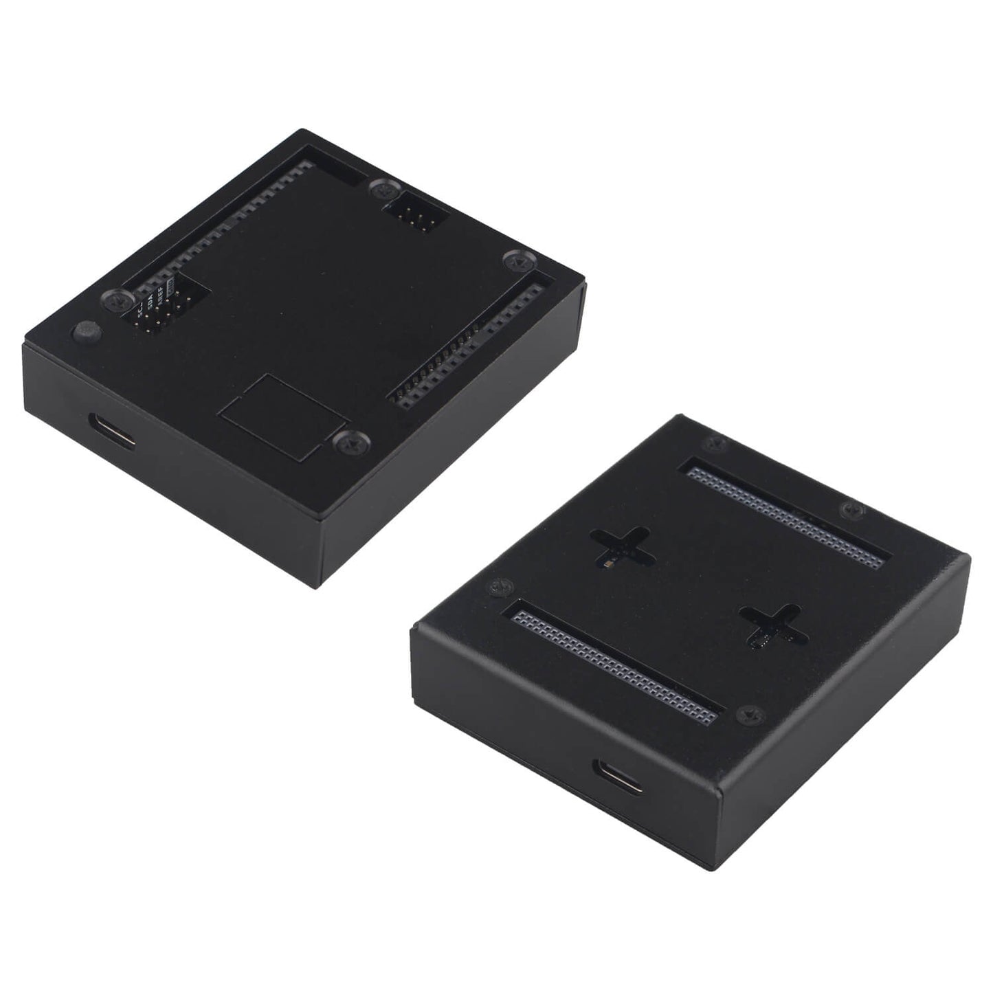 ZDE ZC101 Case for Arduino UNO Q Aluminum Alloy Protective Enclosure with Transparent Acrylic and Aluminum Top Lid
