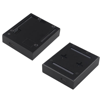 ZDE ZC101 Case for Arduino UNO Q Aluminum Alloy Protective Enclosure with Transparent Acrylic and Aluminum Top Lid