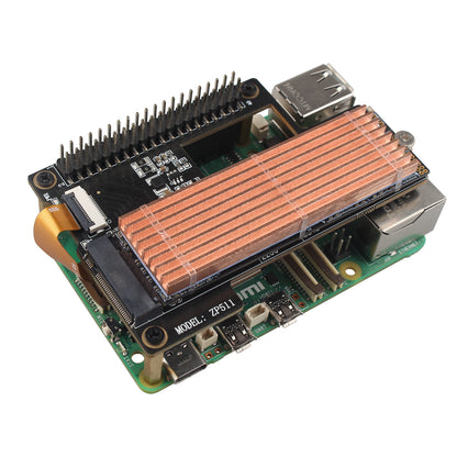 ZDE M.2 SSD Heatsink 70x21x4mm Copper Heatsink with Silicone Thermal Pads for PC Laptop Raspberry Pi M.2 2280 SSD NVMe PS5 Cooling