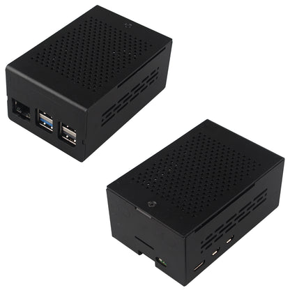 ZDE Aluminum Case ZC501 with Active Cooler ZP536 for Raspberry Pi 5 2GB/4GB/8GB/16GB Support PCIe to M.2 NVMe PoE HAT WiFi7 RS485 RS232 PCIe Peripheral Board ZP511/ZP517A/ZP581/ZP582/ZP590A/ZP592