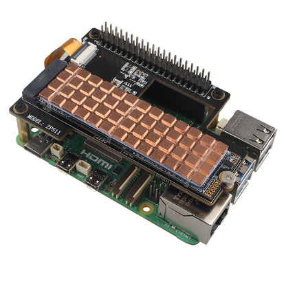 ZDE M.2 SSD Heatsink 70x20x1.5mm Copper Heatsink with Silicone Thermal Pads for PC Laptop Raspberry Pi M.2 2280 SSD NVMe PS5 Cooling