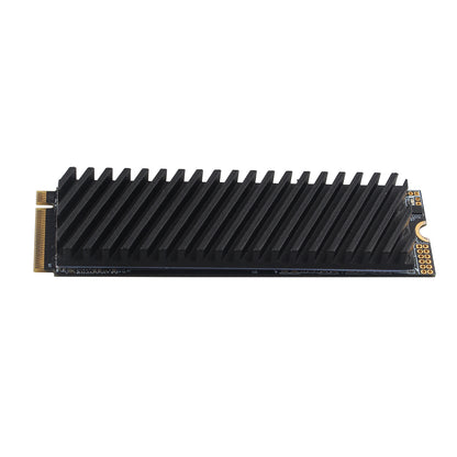 ZDE M.2 SSD Heatsink 70x20x6mm Graphite Covered Pure Copper Heatsink with Silicone Thermal Pads for PC Laptop Raspberry Pi M.2 2280 SSD NVMe PS5 Cooler