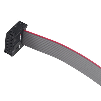 ZDE 5PCS Flat Ribbon Cable 2.54mm Pitch 2 Row 10 Pin Female to Female Wires IDC Ribbon Connector (30cm Length)