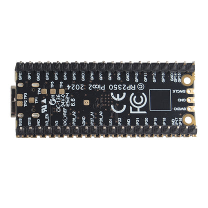 ZDE Microcontroller Board Dual-Core Dual-Architecture Design 150MHz Based on RP2350 Chip, 520KB SRAM, 4MB Flash Memory, 26 GPIO, Support C/C++ MicroPython