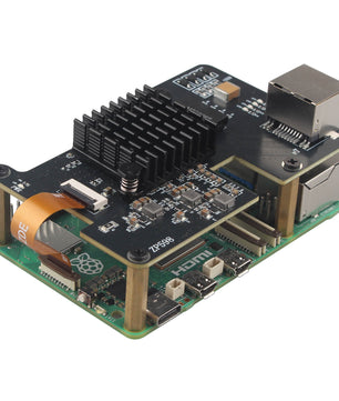 ZDE ZP598 PCIe to 5G Ethernet Network Port HAT Adapter Expansion Board 5GB 5GBE with Aluminum Heatsink for Raspberry Pi 5