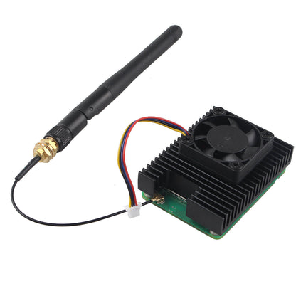 ZDE ZC505 Dedicated Aluminum Heatsink with PWM Cooling Fan Compatible with Raspberry Pi Compute Module 5 CM5 Motherboard with Screws and Thermal Tapes