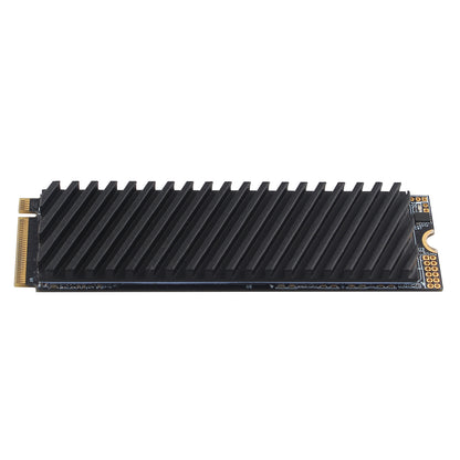 ZDE M.2 SSD Heatsink 70x20x4mm Graphite Covered Pure Copper Heatsink with Silicone Thermal Pads for PC Laptop Raspberry Pi M.2 2280 SSD NVMe PS5 Cooler