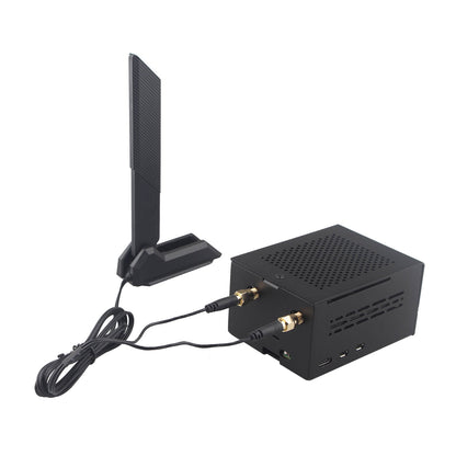 ZDE ZP596C PCIe to M.2 E Key WiFi7 6 6E 5 HAT PCIe to 2.5G Ethernet Network Port HAT Expansion Board with ZC506 Aluminum Case for Raspberry Pi 5
