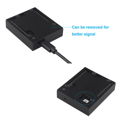 ZDE ZC101 Case for Arduino UNO Q Aluminum Alloy Protective Enclosure with Transparent Acrylic and Aluminum Top Lid