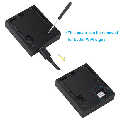 ZDE ZC101 Case for Arduino UNO Q Aluminum Alloy Protective Enclosure with Transparent Acrylic and Aluminum Top Lid