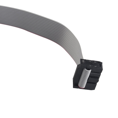 ZDE 5PCS 14 Pin Flat Ribbon Cable with Black 2.54mm FC Dual Row Female to Female Wires IDC Ribbon Connector (30cm Length)
