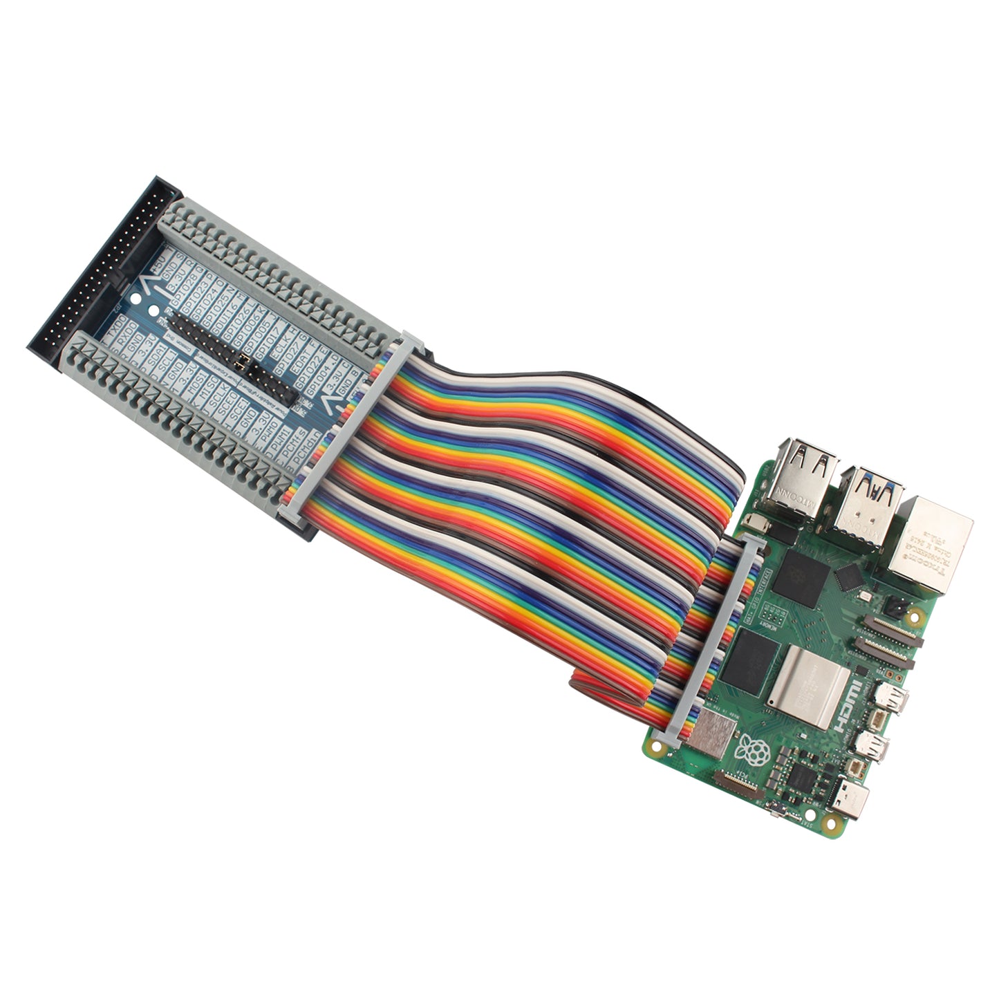 ZDE Universal GPIO Cascade Expansion Board Multilevel Multifunctional Expansion Module GPIO Breakout Board Compatible with Raspberry Pi 5 / 4B / 3B+ / 3B / 2B / B+
