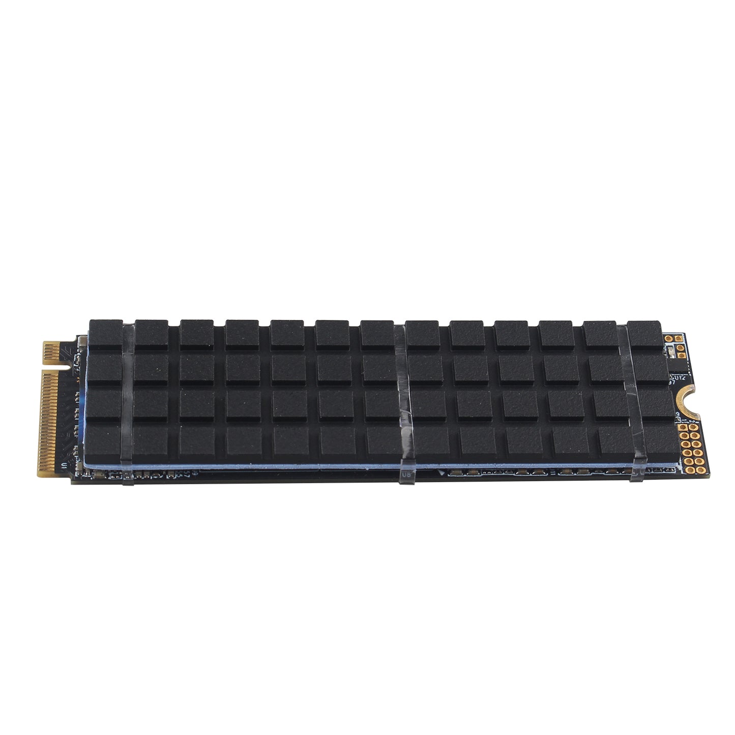 ZDE M.2 SSD Heatsink 70x20x2mm Graphite Covered Pure Copper Heatsink with Silicone Thermal Pads for PC Laptop Raspberry Pi M.2 2280 SSD NVMe PS5 Cooler