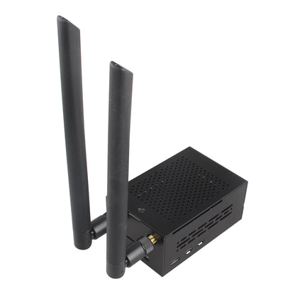 ZDE ZP590A PCIe to WiFi7 6 6E 5 HAT Expansion Board WiFi 7 Adapter with Aluminum Case ZC501 PCIe Peripheral Board for Raspberry Pi 5 2GB 4GB 8GB 16GB