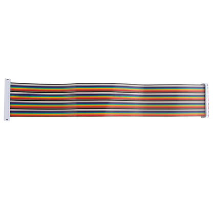ZDE Male to Female GPIO Flat Ribbon Cable 40pin Breadboard Rainbow Jumper Wire 30cm/11.81inch Compatible with Raspberry Pi 5 4B 3 2 Model B B+