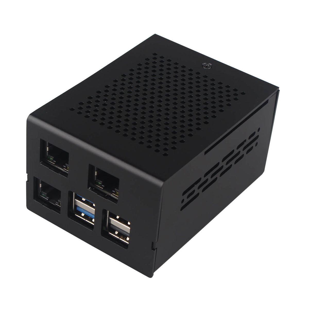 ZDE ZP595 PCIe to Dual 2.5G Ethernet Port HAT Expansion Board with ZC506 Aluminum Case for Raspberry Pi 5