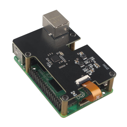 ZDE ZP591 PCIe to 2.5G Ethernet Network Port HAT Adapter Expansion Board for Raspberry Pi 5