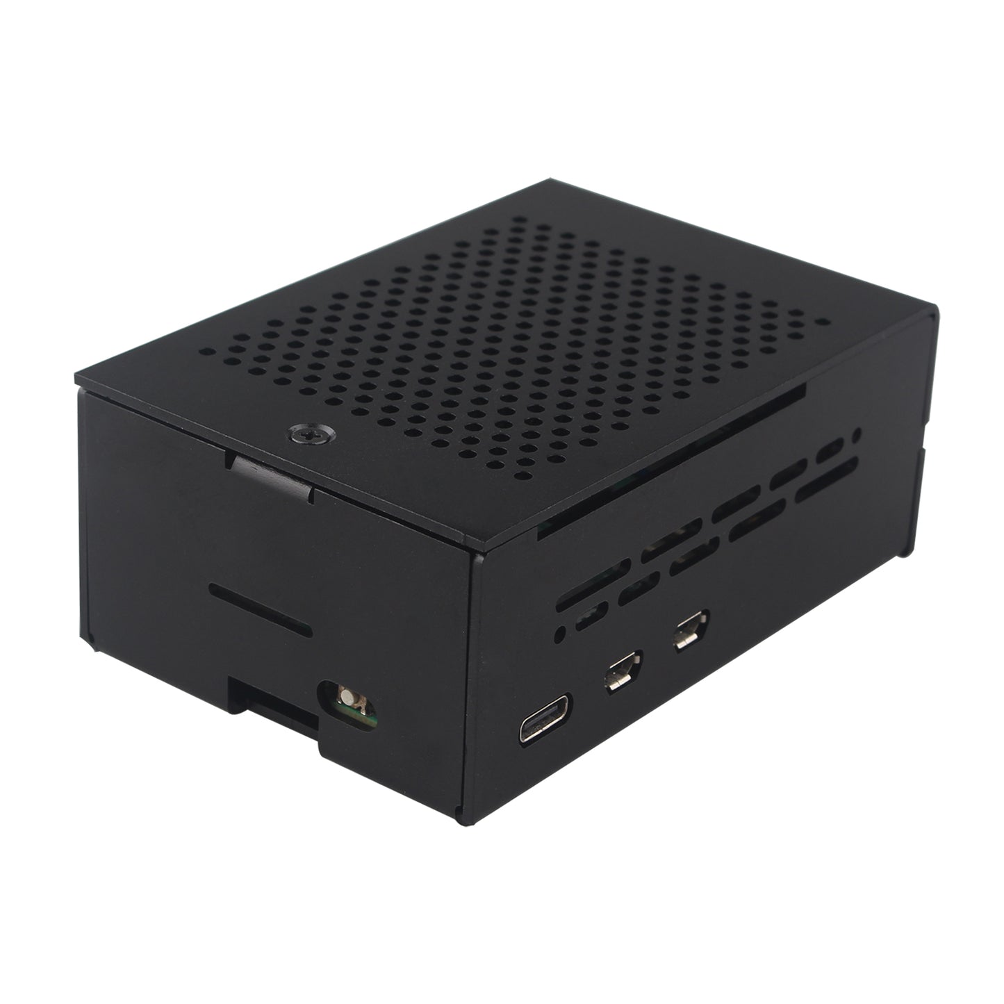 ZDE ZC502 Aluminum Case for Raspberry Pi 5, Support Pi 5 Active Cooler, PCIe to M.2 NVMe HAT, PoE+ HAT, WiFi Shield PCIe Peripheral Board ZP515 ZP516 ZP517A ZP581 ZP582 ZP590B