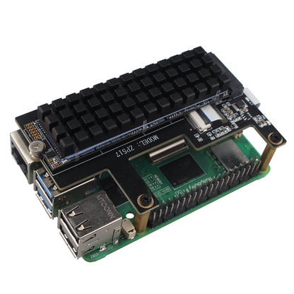 ZDE M.2 SSD Heatsink 70x20x6mm Graphite Covered Pure Copper Heatsink with Silicone Thermal Pads for PC Laptop Raspberry Pi M.2 2280 SSD NVMe PS5 Cooler