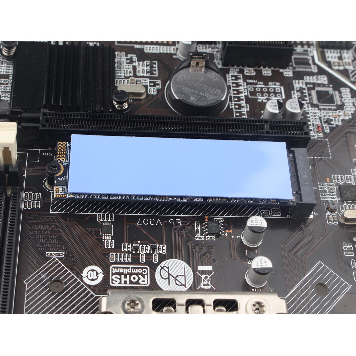 ZDE M.2 Thermal Pad 10PCS 70x22x1mm and 10PCS 70x22x0.5mm for M.2 2280 SSD NVMe Heatsinks Thermal Conductive Silicone Pads for Raspberry Pi SSD Laptop Computer CPU GPU LED IC Chipset Cooling