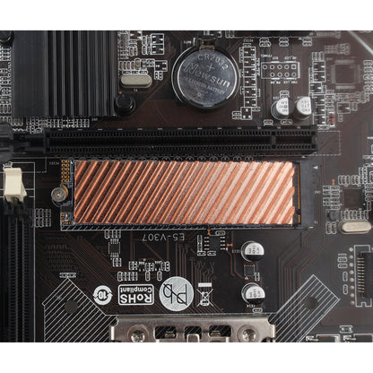 ZDE M.2 SSD Heatsink 70x20x6mm Copper Heatsink with Silicone Thermal Pads for PC Laptop Raspberry Pi M.2 2280 SSD NVMe PS5 Cooling