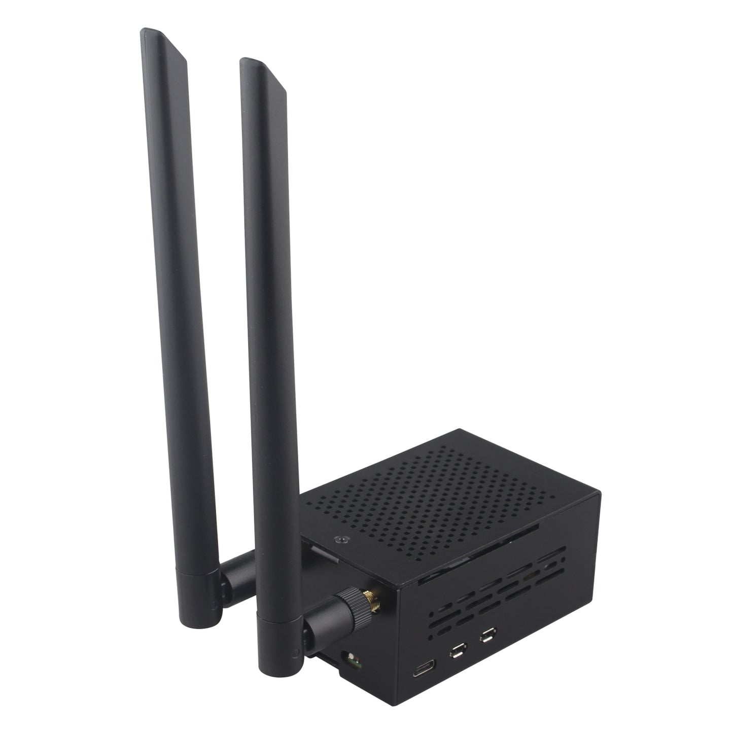 ZDE ZP585 PoE+ HAT PCIe to M.2 E Key WiFi7 6 6E 5 HAT Adapter with ZC501 Aluminum Alloy Case ZP536 Active Cooler for Raspberry Pi 5