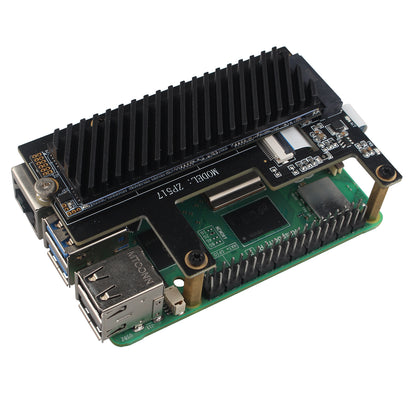 ZDE M.2 SSD Heatsink 70x20x6mm Graphite Covered Pure Copper Heatsink with Silicone Thermal Pads for PC Laptop Raspberry Pi M.2 2280 SSD NVMe PS5 Cooler