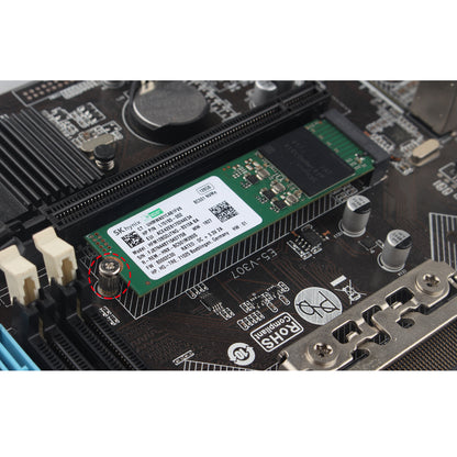 ZDE Set of 10 M.2 SSD Mounting Screws Kit M2.5 Computer Motherboard Screws Components with Screwdriver Compatible with Asus MSI Gigabyte ASRock Laptop PC Motherboard Raspberry Pi