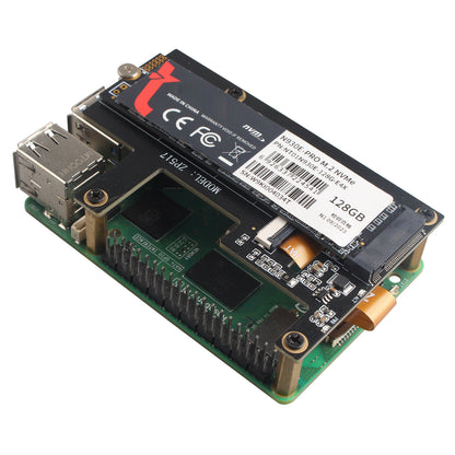 ZDE 6PCS 16Pin 0.5mm Pitch PCIe FPC Flexible Flat Cable Set 30mm/50mm/90mm with 2PCS M.2 SSD Mounting Studs Compatible with Raspberry Pi 5 PCIe to M.2 Key-M NVMe SSD Adapter PCIe Peripheral Board