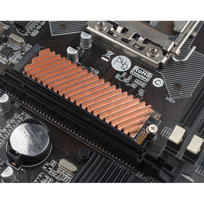 ZDE M.2 SSD Heatsink 70x20x4mm Copper Heatsink with Silicone Thermal Pads for PC Laptop Raspberry Pi M.2 2280 SSD NVMe PS5 Cooling