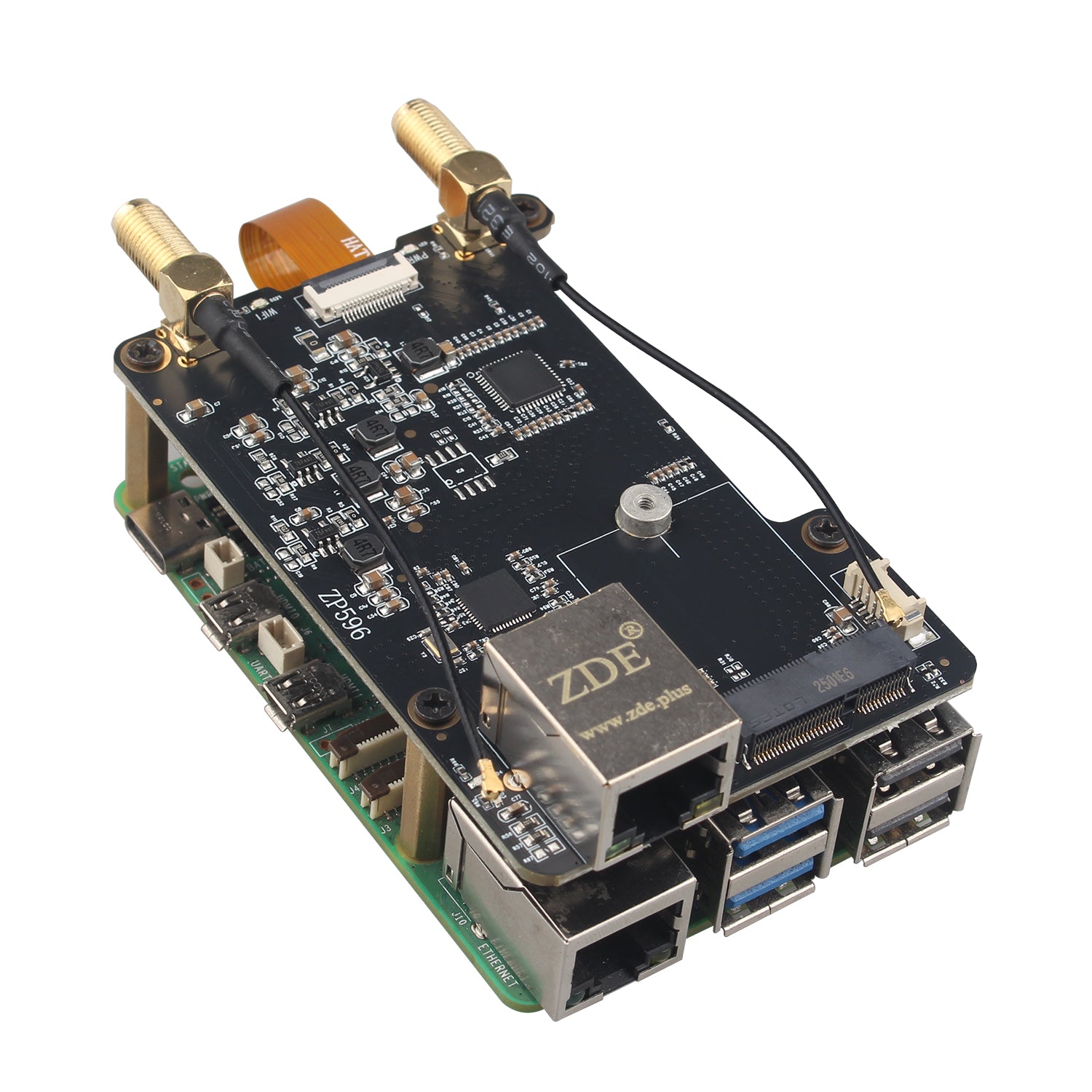 ZDE ZP596 PCIe to M.2 E Key WiFi7 6 6E 5 PCIe to 2.5G Ethernet Network