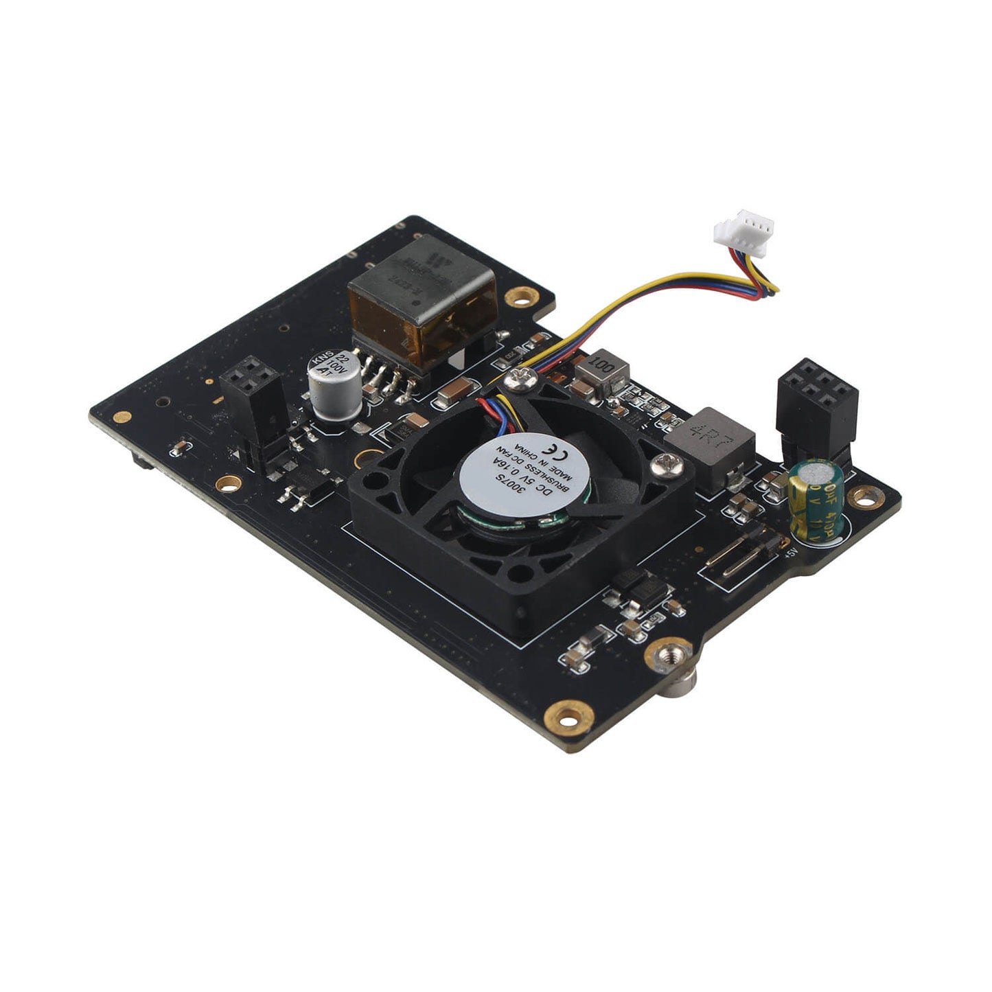 ZDE ZP581C PoE+ HAT PCIe to M.2 Key M NVMe SSD Adapter Board with PWM Cooling Fan Aluminum Alloy Heatsink Power Over Ethernet for Raspberry Pi 5