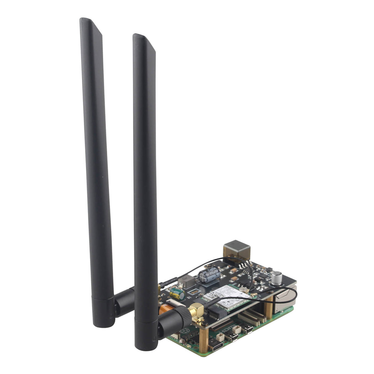 ZDE ZP585 PoE+ HAT PCIe to M.2 E Key WiFi7 6 6E 5 HAT Power Over Ethernet Adapter Expansion Board for Raspberry Pi 5