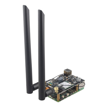 ZDE ZP585 PoE+ HAT PCIe to M.2 E Key WiFi7 6 6E 5 HAT Power Over Ethernet Adapter Expansion Board for Raspberry Pi 5