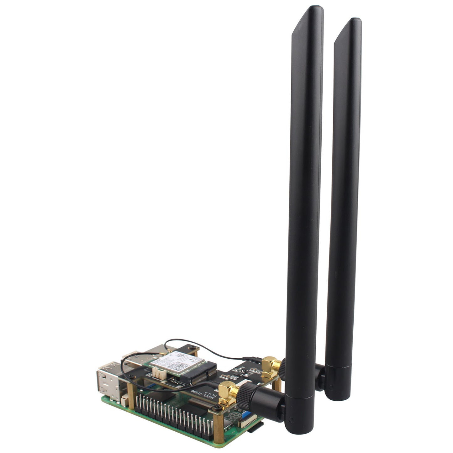 ZDE ZP590A PCIe to M.2 E Key HAT PCIE to WiFi7 6 6E 5 Module Adapter Expansion Board for Raspberry Pi 5 WiFi Adapter Board Support Google TPU WiFi 7 BE200 WIFI6E AX210 MT7922 WIFI6 AX200