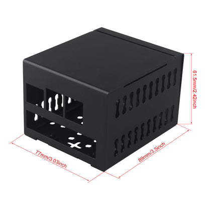 ZDE ZC507 Metal Case for Raspberry Pi 5 Support ZP597 PCIe to Quad 1G Gigabit 1000M Ethernet Network Port HAT Adapter Board PCIe Peripheral Board