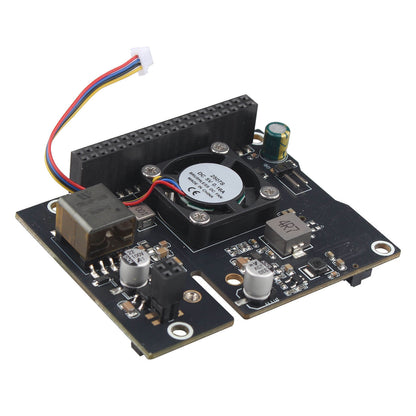 ZDE ZP583C PoE+ HAT PCIe to M.2 Key M NVMe SSD Adapter Board with PWM Cooling Fan Aluminum Alloy Heatsink Power Over Ethernet for Raspberry Pi 5