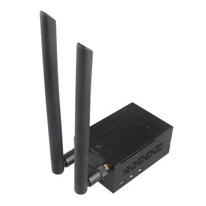 ZDE ZP590A PCIe to WiFi7 6 6E 5 HAT Expansion Board WiFi 7 Adapter with Aluminum Case ZC501 for Raspberry Pi 5