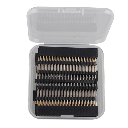 ZDE 2x20 40 Pin Stacking Female Header Kit GPIO Stacking Header Extender Pico Header Pack for Raspberry Pi 5/4B/3B+/3B/2B/B+/A+/Zero/Zero W/Zero 2 W (8 Specifications 16pcs)