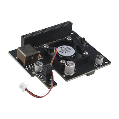 ZDE ZP580C PoE+ HAT with PWM Cooling Fan Aluminum Alloy Heatsink for Raspberry Pi 5 Power Over Ethernet HAT Adapter Board