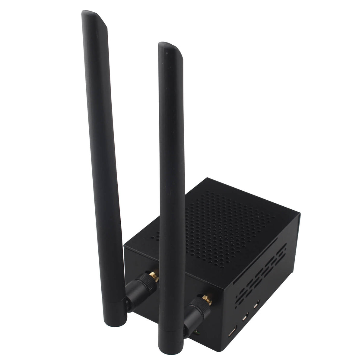 ZDE ZP596 PCIe to M.2 E Key WiFi7 6 6E 5 PCIe to 2.5G Ethernet Network Port HAT Expansion Board with ZC506 Aluminum Case for Raspberry Pi 5