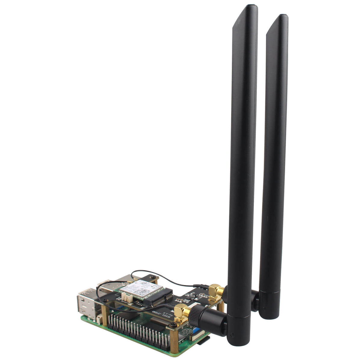 ZDE ZP590A PCIe to WiFi 7 6 6E 5 HAT M.2 E Key Expansion Board for Raspberry Pi 5 Support BE200 AX210 MT7922 AX200 Module