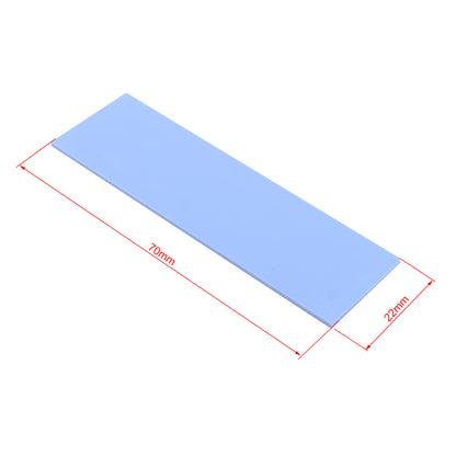 ZDE 5PCS M.2 Thermal Pad 70x22x1mm for M.2 2280 SSD NVMe Heatsinks Thermal Conductive Silicone Pads for Raspberry Pi SSD Laptop Computer CPU GPU LED IC Chipset Cooling