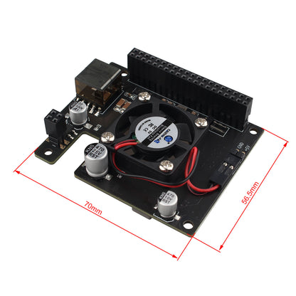 ZDE ZP580 PoE HAT Board Compatible with Raspberry Pi 5 Power Over Ethernet HAT with Onboard Cooling Fan