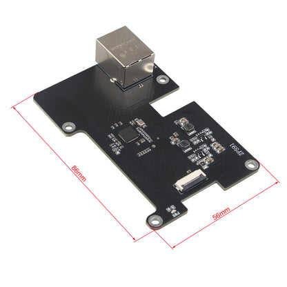 ZDE ZP591 PCIe to 2.5G Ethernet Network Port HAT Adapter Expansion Board for Raspberry Pi 5