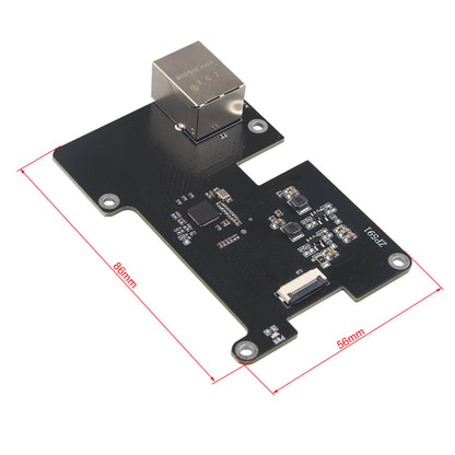 ZDE ZP591 PCIe to 2.5G Ethernet Network Port HAT Adapter Expansion Board for Raspberry Pi 5
